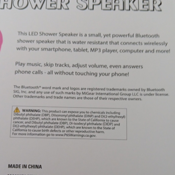 Choice Of 1 2Boom LED Shower Speaker - Picture 6 of 6